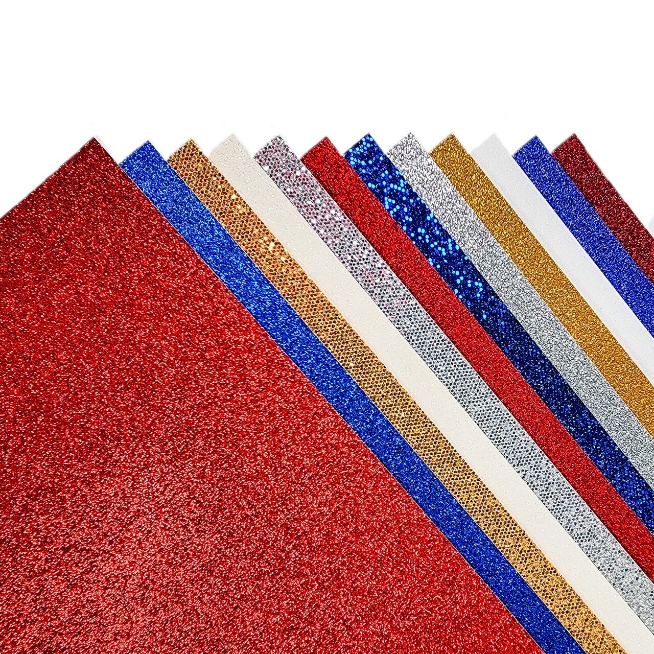 GOD BLESS AMERICA GLITTER CARDSTOCK VARIETY PACK - 12 Sheets - Encore